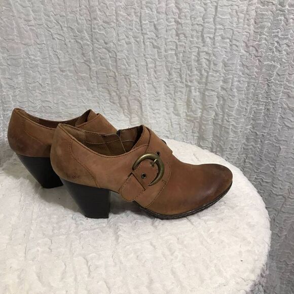 B.O.C Cognac Leather Booties Size 7.5 - Picture 3 of 12